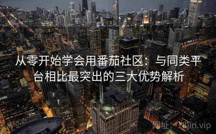 从零开始学会用番茄社区:与同类平台相比最突出的三大优势解析 从零开始学会用番茄社区:与同类平台相比最突出的三大优势解析
