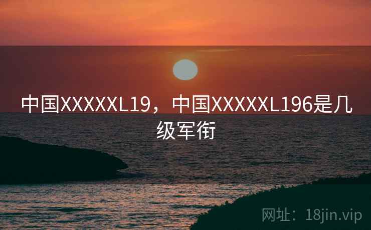 中国XXXXXL19，中国XXXXXL196是几级军衔