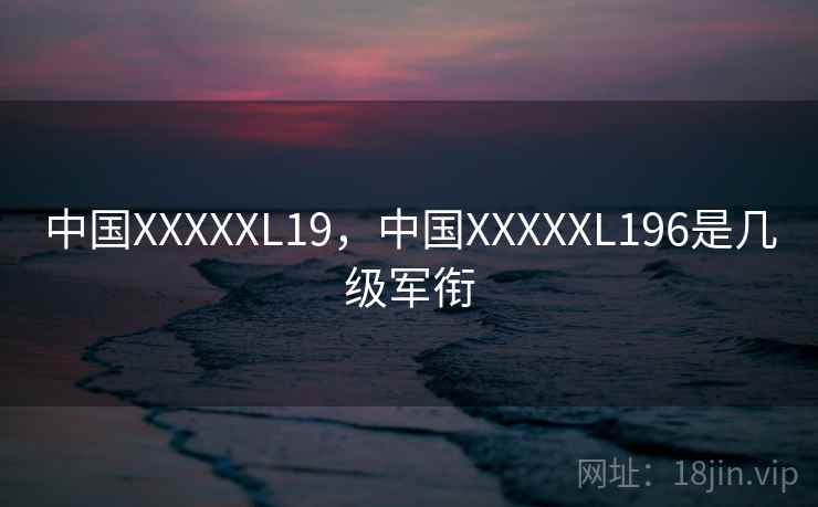 中国XXXXXL19，中国XXXXXL196是几级军衔