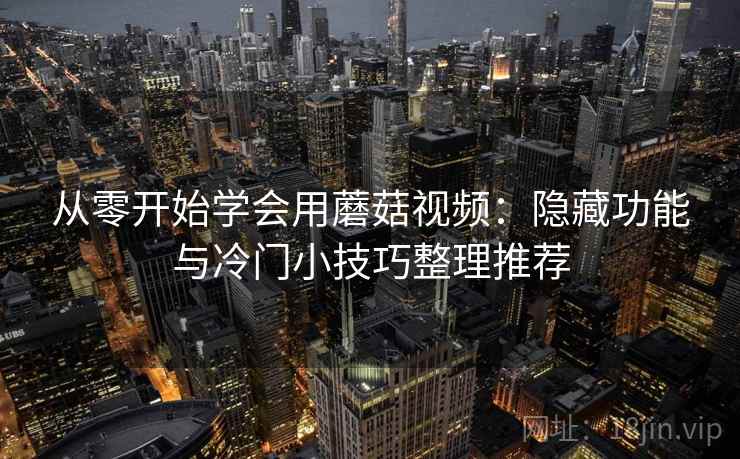 从零开始学会用蘑菇视频：隐藏功能与冷门小技巧整理推荐